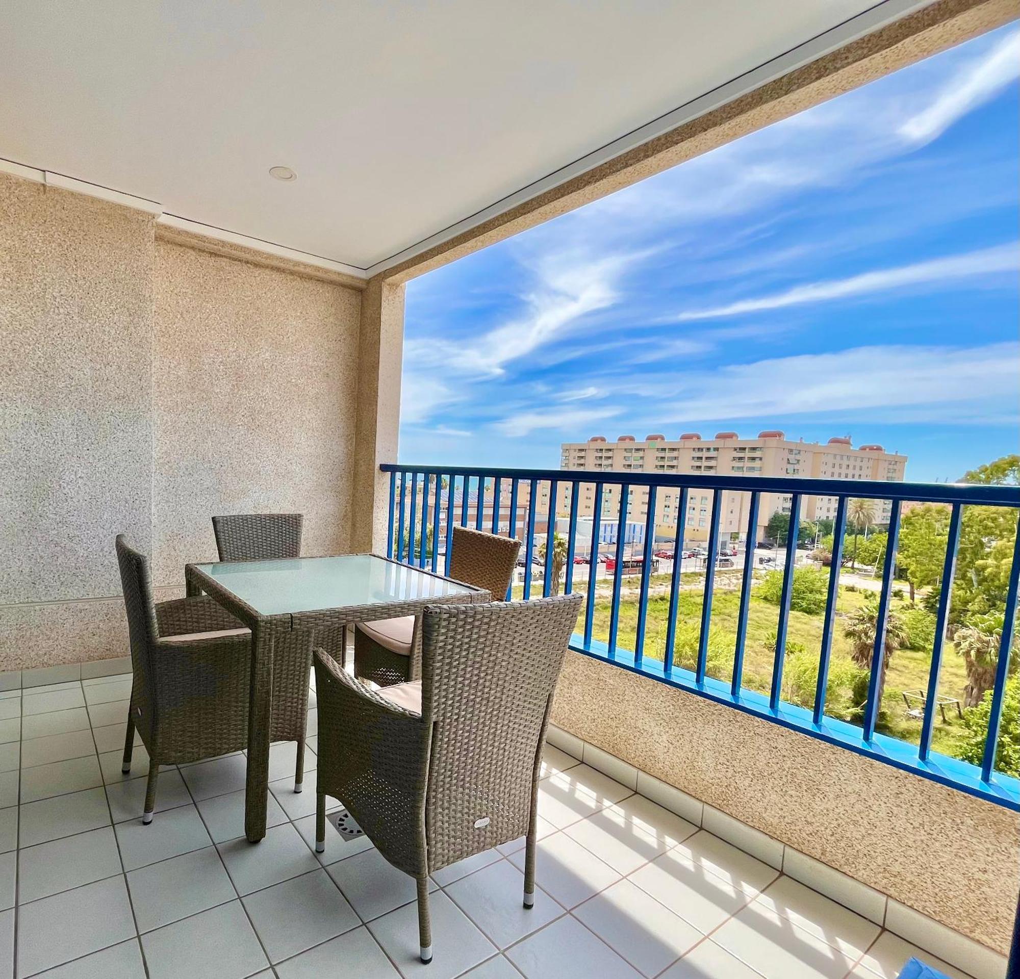 Blue Beach Apartment+Oceanview+Private Parking Valencia Exterior foto